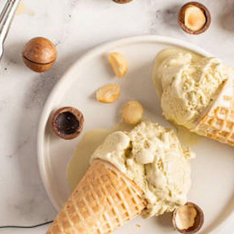 How to Make Banana Ice Cream with Macadamia Nuts