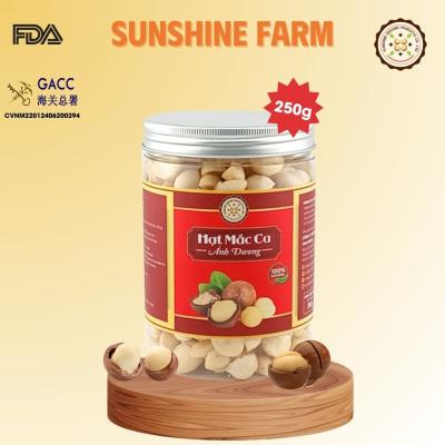 SUNSHINE FARM Roasted Raw Macadamia (Broken Nuts) 250g, Box Cover